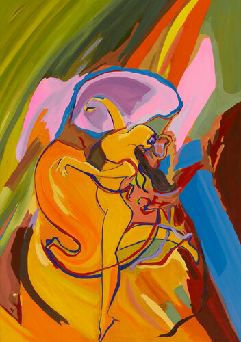 The Oriental Dancer di Ozlem Thompson, Pittura in vendita su Singulart