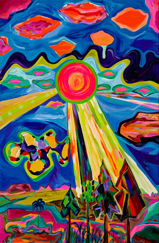 'Reflections of Existence' 'sunshine' di Ozlem Thompson, Pittura in vendita su Singulart