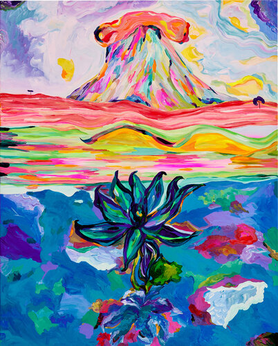 'Reflections of Existence' 'rainy walk' van Ozlem Thompson, Schilderij te koop op Singulart