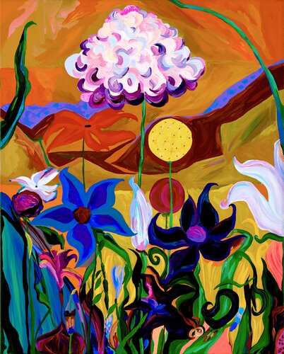 Reflections of Existence, 'desert rose' di Ozlem Thompson, Pittura in vendita su Singulart