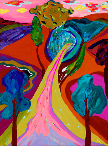 Tree Tunnel di Ozlem Thompson, Pittura in vendita su Singulart