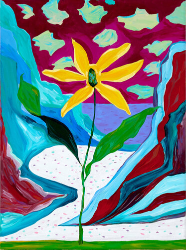 The Yellow Lily von Ozlem Thompson, Malerei kaufen auf Singulart