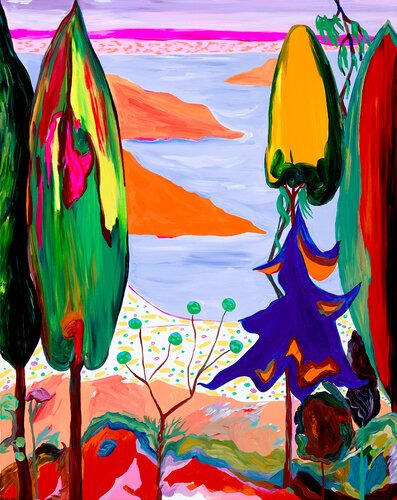 'Cote D'Azur' van Ozlem Thompson, Schilderij te koop op Singulart