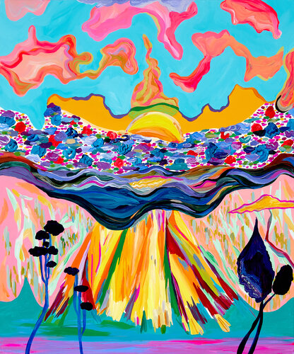 'Thoughts of the Sky' van Ozlem Thompson, Schilderij te koop op Singulart