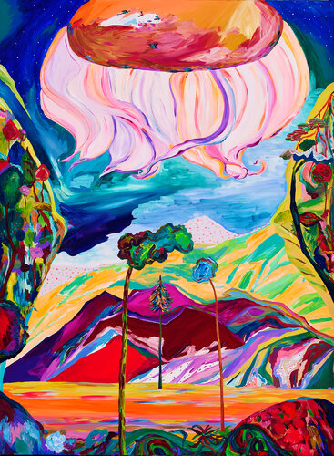 Moonflower de Ozlem Thompson, Pintura a la venta en Singulart