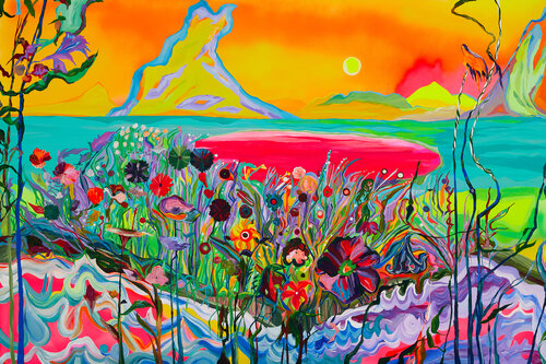You and I Share the Same Planet van Ozlem Thompson, Schilderij te koop op Singulart