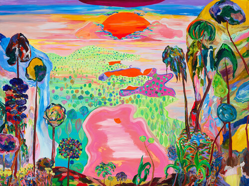 Pangea van Ozlem Thompson, Schilderij te koop op Singulart