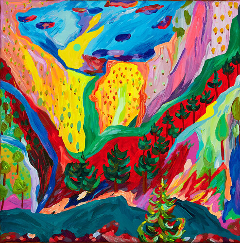 Joy of Being van Ozlem Thompson, Schilderij te koop op Singulart