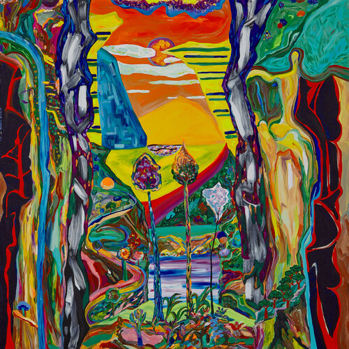 Joie de Vivre Piece 5 van Ozlem Thompson, Schilderij te koop op Singulart