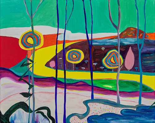 The Silent Meadow van Ozlem Thompson, Schilderij te koop op Singulart
