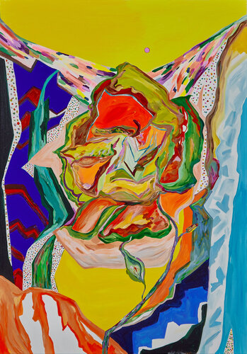 Glacial Bloom van Ozlem Thompson, Schilderij te koop op Singulart