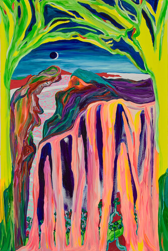 Beneath Arden’s Moon di Ozlem Thompson, Pittura in vendita su Singulart
