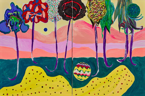 Whispers of Spring van Ozlem Thompson, Schilderij te koop op Singulart
