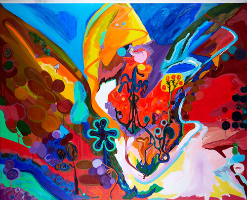Dream Land van Ozlem Thompson, Schilderij te koop op Singulart