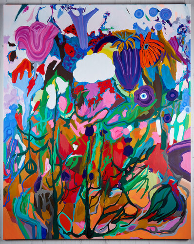 Flowers II van Ozlem Thompson, Schilderij te koop op Singulart