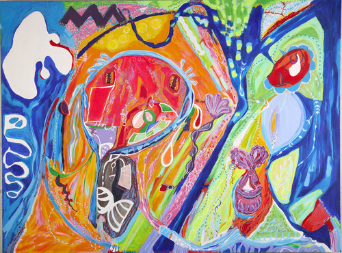 Life in Proxima Centauri B van Ozlem Thompson, Schilderij te koop op Singulart
