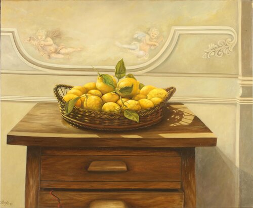Los limones de Abril de Berta Goldwaser, Pintura a la venta en Singulart