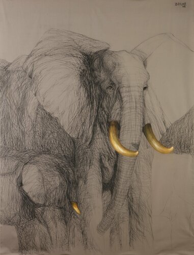 Zoo de San Francisco. de Berta Goldwaser, Pintura a la venta en Singulart