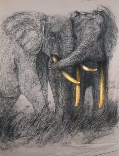 Enamorados von Berta Goldwaser, Malerei kaufen auf Singulart