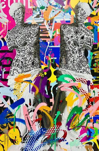DOUBLE STREETY VENUS van RS Artist, Schilderij te koop op Singulart