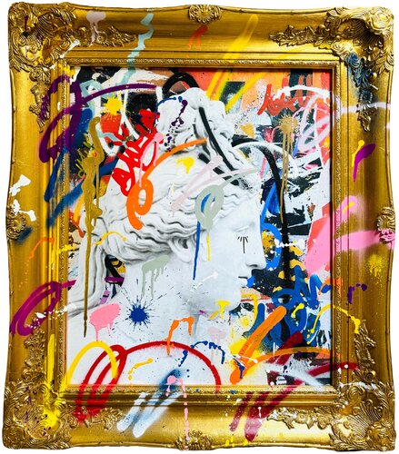 ANTIQUE LISTENING di RS Artist, Pittura in vendita su Singulart