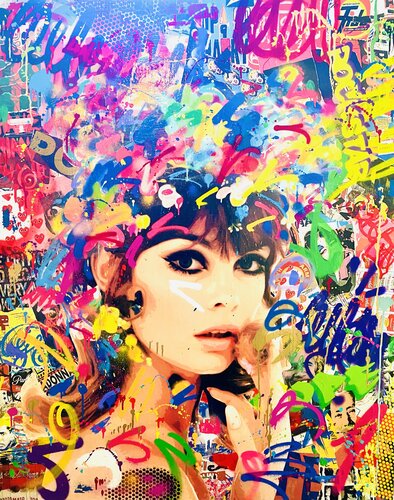 FLOWER POWER van RS Artist, Schilderij te koop op Singulart