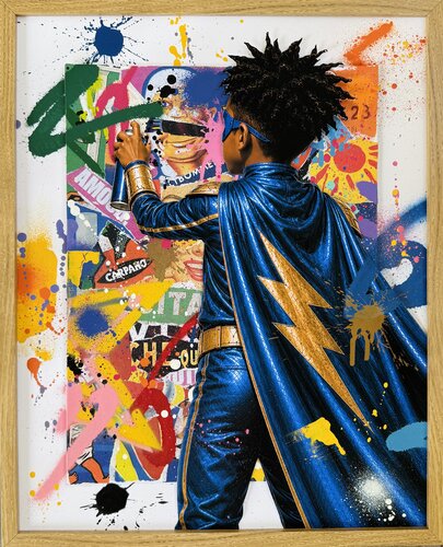 THE GOLDEN STAR BOY di RS Artist, Pittura in vendita su Singulart