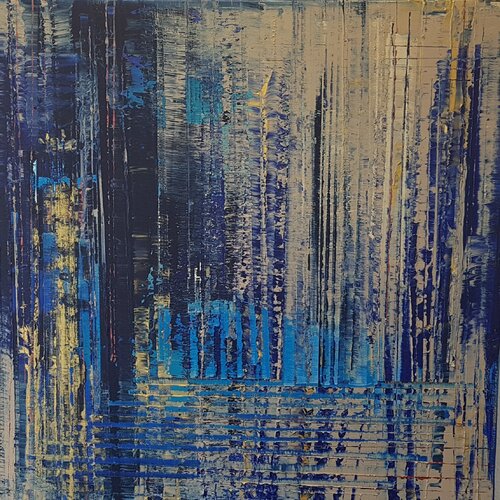 Blue Legal van Kerstin Sokoll, Schilderij te koop op Singulart