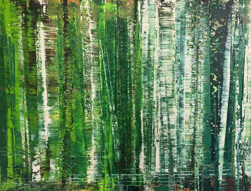 Birkenwald 5.0 van Kerstin Sokoll, Schilderij te koop op Singulart