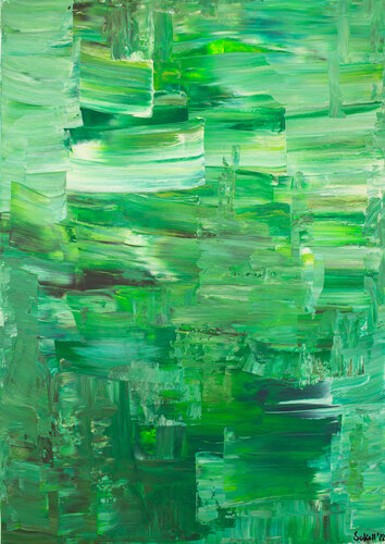 Green Waves von Kerstin Sokoll, Malerei kaufen auf Singulart