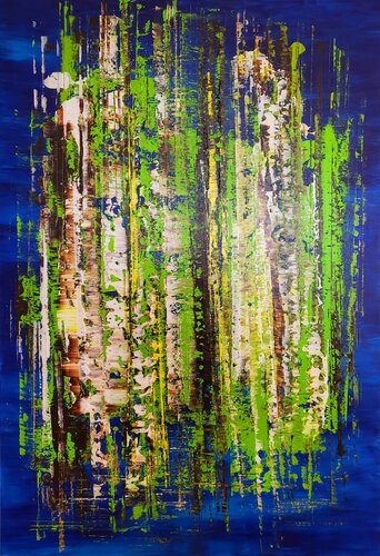 Waldbaden 3 von Kerstin Sokoll, Malerei kaufen auf Singulart