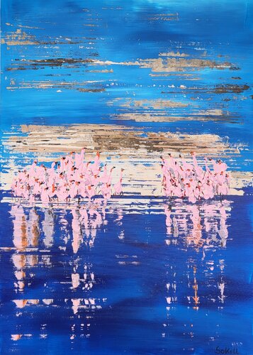 Flamboyance 2 par Kerstin Sokoll, Peinture en vente sur Singulart
