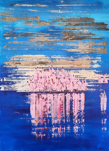 Flamboyance 3 von Kerstin Sokoll, Malerei kaufen auf Singulart