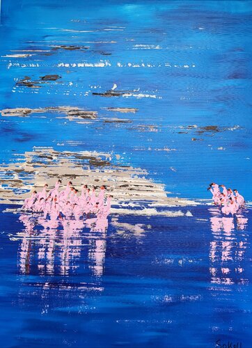 Flamboyance 5 par Kerstin Sokoll, Peinture en vente sur Singulart