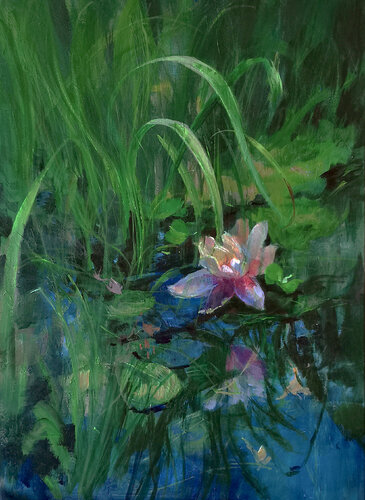 Nymphaea van Vlada Kadymova, Schilderij te koop op Singulart