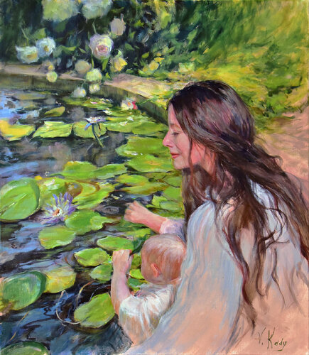 Mother and Child van Vlada Kadymova, Schilderij te koop op Singulart