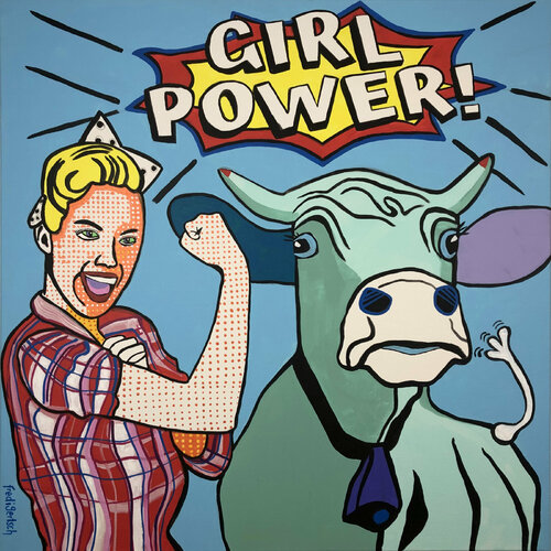 Girl Power de Fredi Gertsch, Pintura a la venta en Singulart