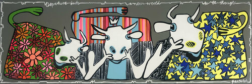 ThinkTank van Fredi Gertsch, Schilderij te koop op Singulart