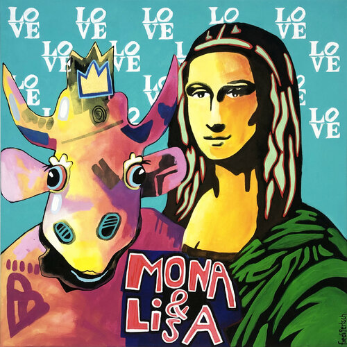 Mona&Lisa von Fredi Gertsch, Malerei kaufen auf Singulart