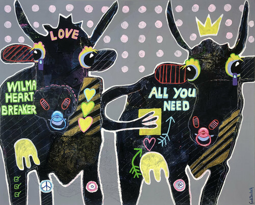 Wilma Heartbreaker van Fredi Gertsch, Schilderij te koop op Singulart