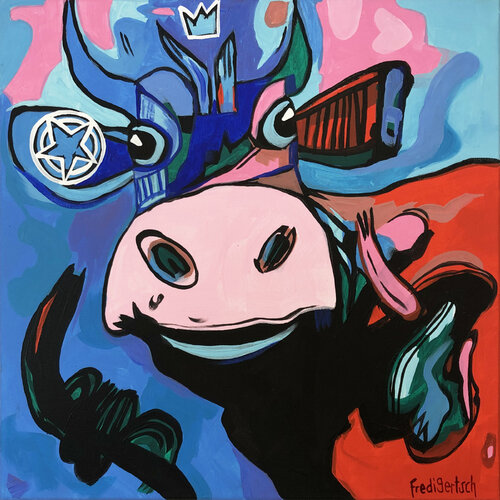 VoguLisi Blue Bayou van Fredi Gertsch, Schilderij te koop op Singulart