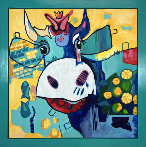 VoguLisi Cherry van Fredi Gertsch, Schilderij te koop op Singulart