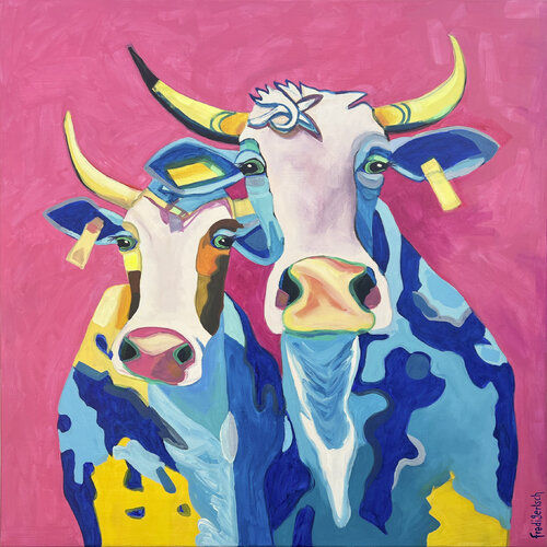 Marie&Irene di Fredi Gertsch, Pittura in vendita su Singulart