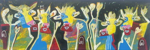 Herd Home Eiger di Fredi Gertsch, Pittura in vendita su Singulart