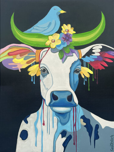 Viola di Fredi Gertsch, Pittura in vendita su Singulart