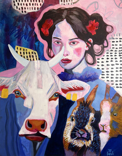 Just us two - Ada di Fredi Gertsch, Pittura in vendita su Singulart