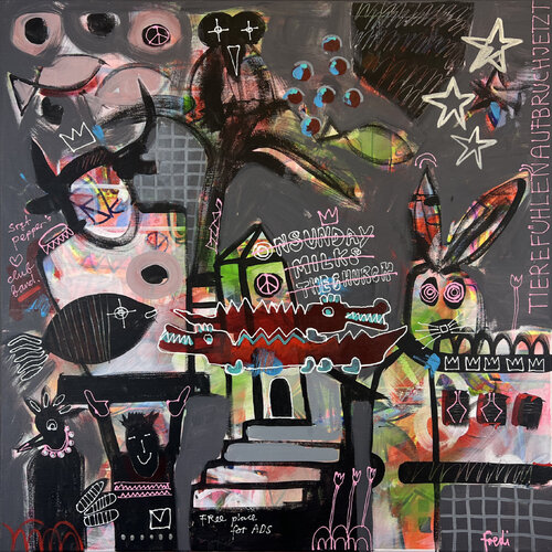 A Place For Ads di Fredi Gertsch, Pittura in vendita su Singulart