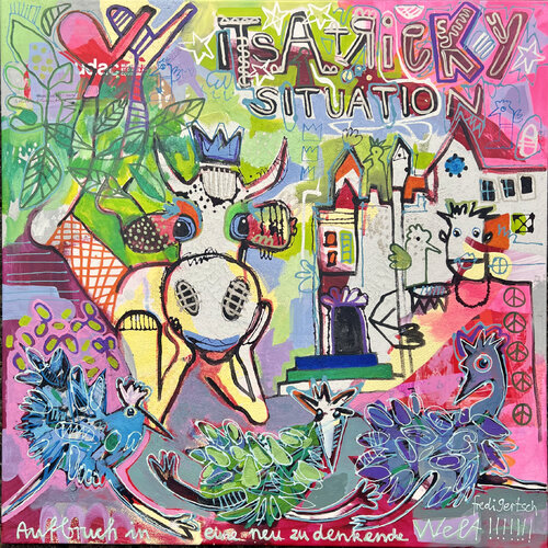 It's a tricky situation von Fredi Gertsch, Malerei kaufen auf Singulart