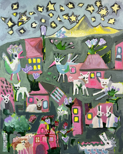 Sternenhimmel de Fredi Gertsch, Pintura a la venta en Singulart