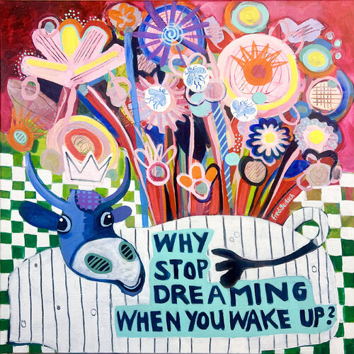 Why Stop Dreaming van Fredi Gertsch, Schilderij te koop op Singulart
